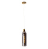 Pojedyńcza lampa wisząca w stylu Art Deco szkło dymione Maxlight P0511 Campanila