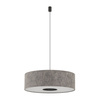 Lampa wisząca o średnicy 65cm z abażurem w kolorze jedwabistego grafitu 1xE27 LAGO L Nowodvorski 11675
