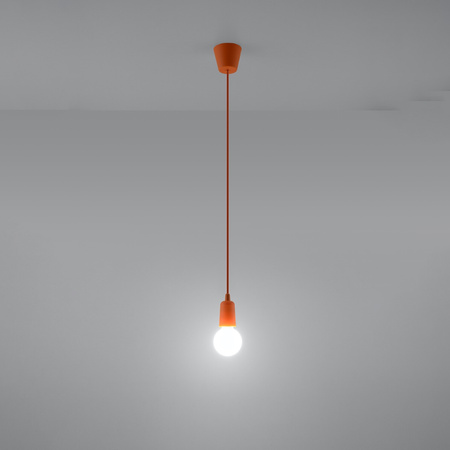 Lampa wisząca DIEGO 1 pomarańczowy Sollux SL.0584