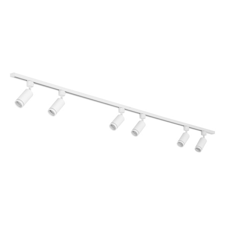 Zestaw biały szynoprzewód 208cm 6 reflektorów TRACER SET WHITE JET Tk Lighting 10949