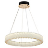 Lampa wisząca Deluxe złoty okrąg kryształowy 70cm 35W LED Milagro ML2780