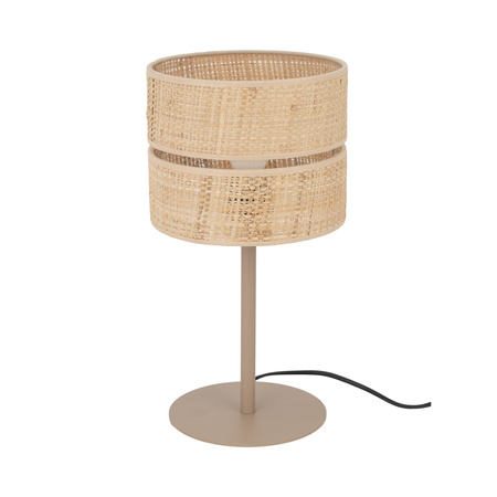 Lampka nocna z abażurem z rafii w stylu boho CALMA 1XE27 Tk Lighting 16178