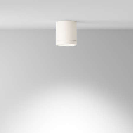 Biała oprawa natynkowa średnica 8,5cm wysokość 9,6cm 1xGX53 Hoop C086CM-GX53-MRD-W Maytoni