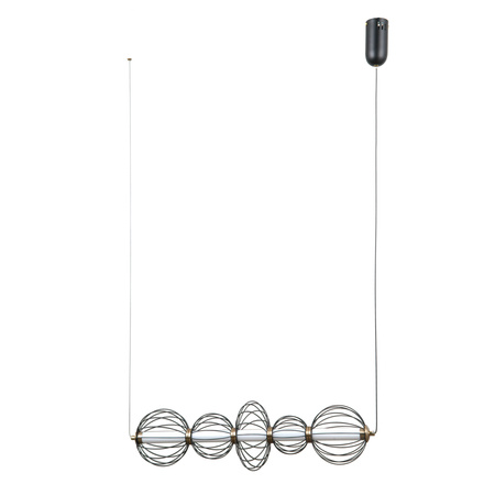 Lampa wisząca Rabel czarna LED 3000K Italux PND-344221-5-BK