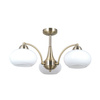 Trzykloszowa klasyczna lampa sufitowa w kolorze antycznego złota 3xE27 Folte Italux PND-408921-3-ABR