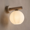 KInkiet z ryflowanym białym kloszem VIRLO WHITE 1xE14 Tk Lighting 11077