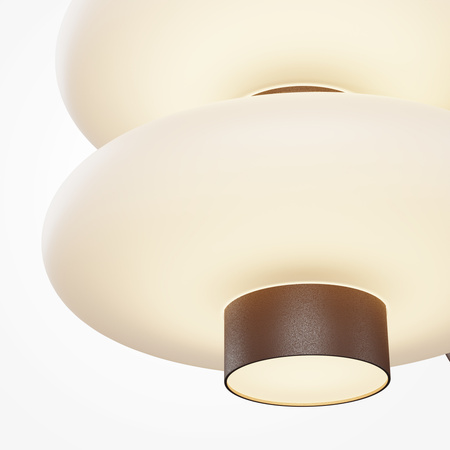 Lampa ścienna kinkiet LED 3000K w kolorze brązowym Nuvem Maytoni MOD497WL-L8BRK
