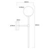 Kinkiet Piruleta łazienkowy przy lustrze chrom IP44 1xG9 Light Prestige LP-008/1W CH