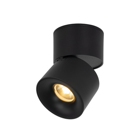 Czarna oprawa natynkowa ruchoma tuba wybór barwy światła SPARK BLACK CCT 10W Tk Lighting 18163
