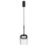 Lampa wisząca pojedyńcza z podwójnym kloszem bezbarwnym i dymionym GLAXI 1xGX53 Candellux Studio 31-50359