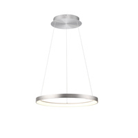 Lampa wisząca okrąg w kolorze aluminium 57cm LED 3000K HOOP Paul Neuhaus 2851-95