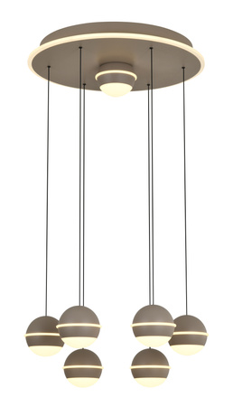 Lampa wisząca siódemka okrągła Biarritz kaszmirowa Aviano Lighting 5047-813