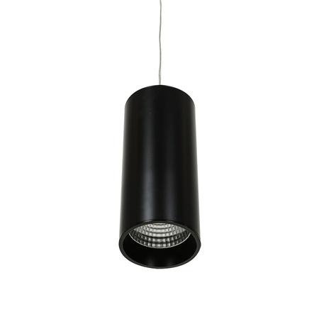 Lampa wisząca Moldes Big BL Pendant 4000K czarna tuba Italux HL7719/12W 4000K BL