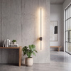 Brązowy liniowy kinkiet 114cm podświetlający ściane LIXA BROWN LED 3000K 18W Tk Lighting 18300