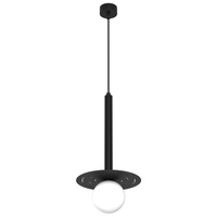 Lampa wisząca czarna pojedyńcza FUTURA 1xG9 Milagro MLP8913