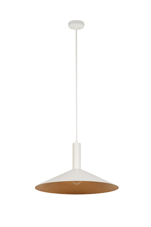 Lampa wisząca CAPRI S 50cm biały/miedziany Sigma 41016