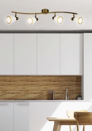 REGENT LISTWA 4X40W G9 PATYNA (BŻ) Candellux 94-70036