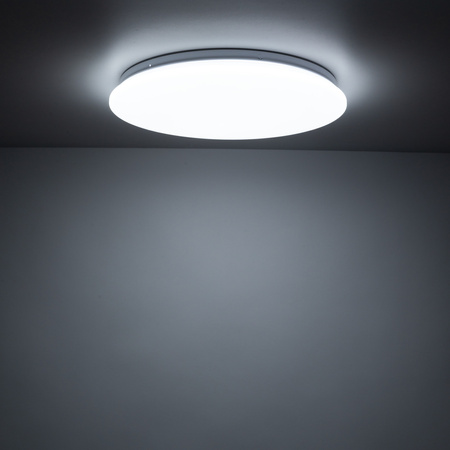 Okrągły plafon sufitowy o średnicy 26cm zmiana barwy światła OYSTER LED 12W Tk Lighting 18220