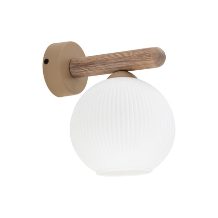 KInkiet z ryflowanym białym kloszem VIRLO WHITE 1xE14 Tk Lighting 11077