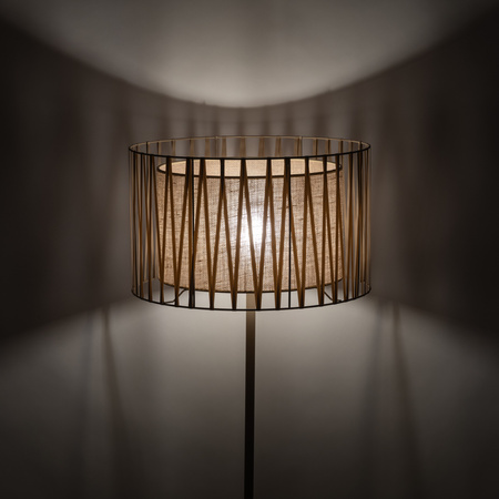 Lampa podłogowa HARMONY SABIA JUTA 1xE27 Tk Lighting 16199