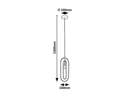 Lampa wisząca pojedyńcza 1xE27 Rovier Rabalux 72263