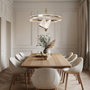 Lampa wisząca Marissa Cristal złota 60cm z motywem motyla LED CCT Light Prestige LP-2515/1P Cristal GD