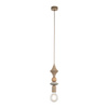 Lampa wisząca drewniana TOWER SABIA WOOD 1XE27 1x Tk Lighting 10959
