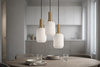 Lampa wisząca z ryflowanymi kloszami 14 cm FIORE Kaja Lighting K-5882