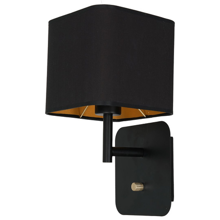 Kinkiet NAPOLI BLACK/GOLD 1xE27 Milagro ML6365