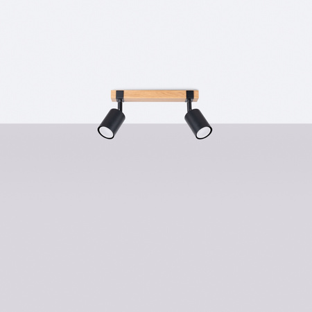 Plafon FAGER 2 czarny Sollux SL.1344