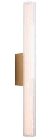 Złoty kinkiet do łazienki tuba o wysokości 61cm Maxlight W0366 Fayette
