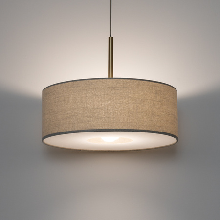 Lampa wisząca z kremowym abażurem o średnicy 50cm 1xE27 SANTANA M Nowodvorski 11652