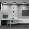 Biała okrągła lampa sufitowa o średnicy 40cm LED 3000K 3160 lumenów Zon C032CL-45W3K-RD-W Maytoni
