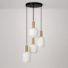 Lampa wisząca z białymi kloszami do salonu K-5872 z serii FABIO