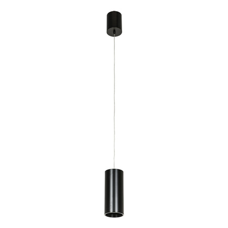 Lampa wisząca Moldes Big BL Pendant 4000K czarna tuba Italux HL7719/12W 4000K BL
