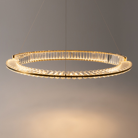 Duża lampa wisząca kryształowa o średnicy 80cm 3000K Krone P097PL-L45BS3K Maytoni