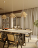 LAMPA WISZĄCA pleciony papier w stylu boho AMALFI II NATURAL MAXLIGHT P0578