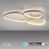 Lampa sufitowa biały plafon PEBBLES LED 3000K Just Light 14049-16 funkcja ściemniania