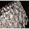 Lampa sufitowa kryształowa chrom o średnicy 60cm 11xE14 BURANO 60 TOP CH Azzardo AZ6910