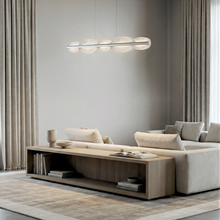 Lampa wisząca do salonu POND 120 PENDANT 3-STEP DIMM CHAMPAGNE AZZARDO AZ6782