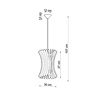 Lampa wisząca ORIANA naturalne drewno Sollux Lighting SL.0642