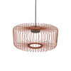Lampa wisząca druciana cylindryczna w kolorze terakota na żarówkę GX53 KENAI C Nowodvorski 12227