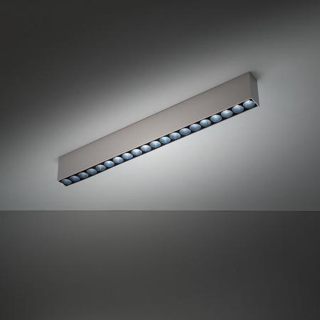 Podłużna biało-czarna oprawa sufitowa 53cm LED 3000K ARCO WHITE 40W Tk Lighting 18149