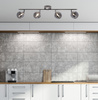 RODIA LAMPA SUFITOWA LISTWA SATYNOWY 4X40W G9 KLOSZ GRAFITOWY Candellux 94-20994