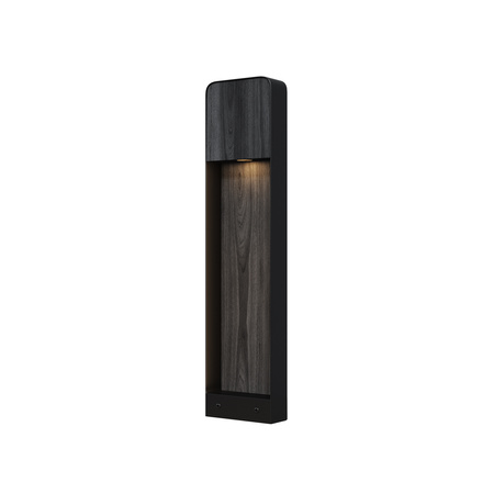 Słupek ogrodowy 68cm z wstawkami z ciemnego drewna LED 3000K Porte O481FL-L7BWD3K Maytoni