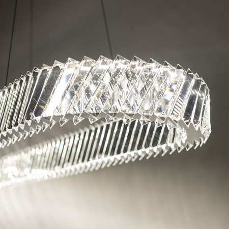 Lampa wisząca kryształowy owal 120cm 3000K LUXORA LED Nowodvorski 11707