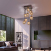 Lampa sufitowa dziewięć metalowych kul GRETA RDZA/ZŁOTY 9xG9 Paul Neuhaus 6238-48