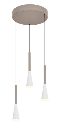 Lampa wisząca trójka okrągła Trompto kaszmirowa Aviano Lighting 5050-324