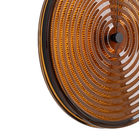 Lampa wisząca szklane koło dekoracyjny klosz w kolorze amber AURA LED Nowodvorski 12233
