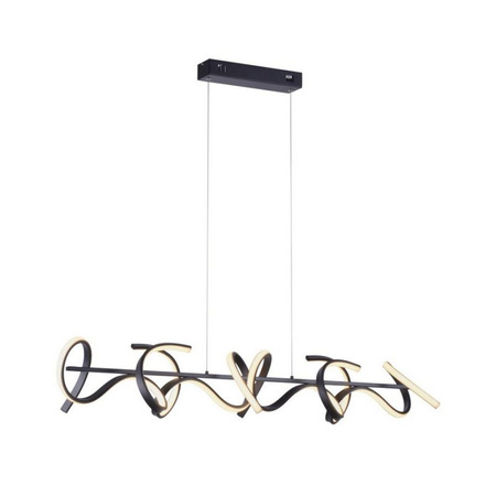 Lampa wisząca CURLS LED czarna Leuchten Direkt 19033-18 ze ściemniaczem